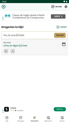 هجري-ميلادي android App screenshot 5